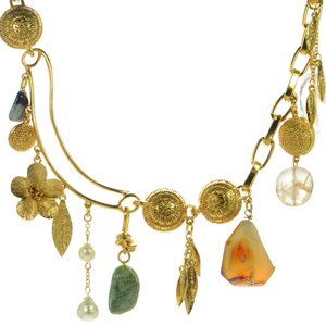 Oscar De La Renta Multi-stone Charm Necklace